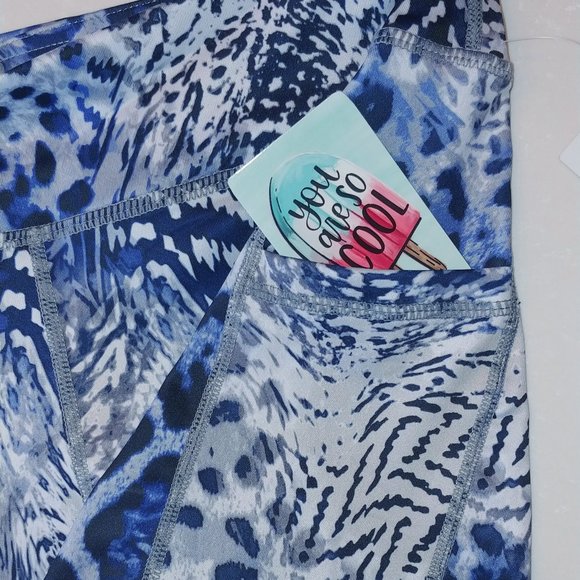 S.O.M. (IAB | MFG.) Blue Leopard 5" Pocket Shorts - Picture 7 of 10